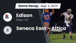 Recap: Edison  vs. Seneca East  - Attica 2019