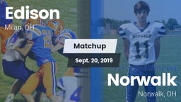 Matchup: Edison  vs. Norwalk  2019