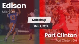 Matchup: Edison  vs. Port Clinton  2019
