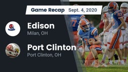 Recap: Edison  vs. Port Clinton  2020