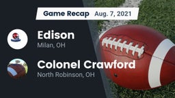 Recap: Edison  vs. Colonel Crawford  2021