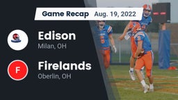 Recap: Edison  vs. Firelands  2022
