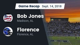 Recap: Bob Jones  vs. Florence  2018