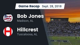 Recap: Bob Jones  vs. Hillcrest  2018