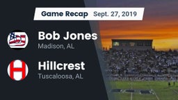 Recap: Bob Jones  vs. Hillcrest  2019