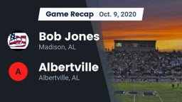 Recap: Bob Jones  vs. Albertville  2020