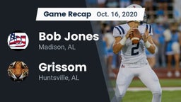 Recap: Bob Jones  vs. Grissom  2020
