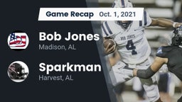 Recap: Bob Jones  vs. Sparkman  2021
