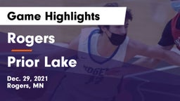 Rogers  vs Prior Lake  Game Highlights - Dec. 29, 2021