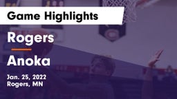 Rogers  vs Anoka  Game Highlights - Jan. 25, 2022