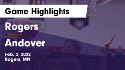 Rogers  vs Andover  Game Highlights - Feb. 2, 2022