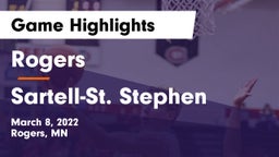 Rogers  vs Sartell-St. Stephen  Game Highlights - March 8, 2022