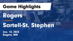 Rogers  vs Sartell-St. Stephen  Game Highlights - Jan. 14, 2023
