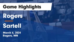 Rogers  vs Sartell  Game Highlights - March 6, 2024