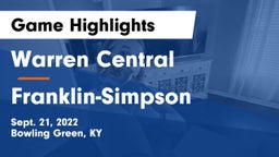 Warren Central  vs Franklin-Simpson  Game Highlights - Sept. 21, 2022