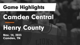 Camden Central  vs Henry County  Game Highlights - Nov. 14, 2023