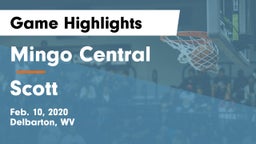 Mingo Central  vs Scott  Game Highlights - Feb. 10, 2020