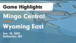 Mingo Central  vs Wyoming East  Game Highlights - Jan. 25, 2022