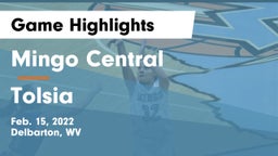 Mingo Central  vs Tolsia Game Highlights - Feb. 15, 2022