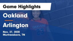 Oakland  vs Arlington  Game Highlights - Nov. 27, 2020