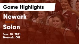 Newark  vs Solon  Game Highlights - Jan. 18, 2021