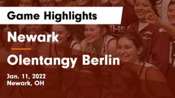 Newark  vs Olentangy Berlin  Game Highlights - Jan. 11, 2022