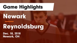 Newark  vs Reynoldsburg Game Highlights - Dec. 18, 2018
