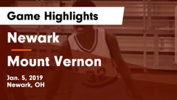 Newark  vs Mount Vernon  Game Highlights - Jan. 5, 2019