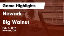 Newark  vs Big Walnut Game Highlights - Feb. 1, 2019