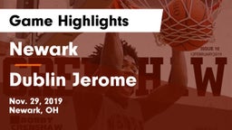 Newark  vs Dublin Jerome  Game Highlights - Nov. 29, 2019
