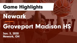 Newark  vs Groveport Madison HS Game Highlights - Jan. 3, 2020