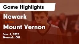 Newark  vs Mount Vernon  Game Highlights - Jan. 4, 2020