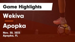 Wekiva  vs Apopka Game Highlights - Nov. 30, 2023