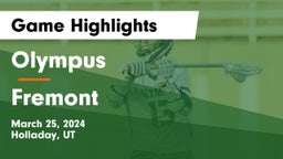 Olympus  vs Fremont  Game Highlights - March 25, 2024