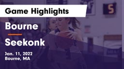 Bourne  vs Seekonk  Game Highlights - Jan. 11, 2022