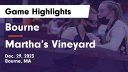 Bourne  vs Martha’s  Vineyard Game Highlights - Dec. 29, 2023