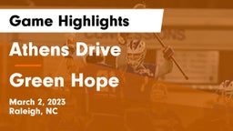 Athens Drive  vs Green Hope  Game Highlights - March 2, 2023