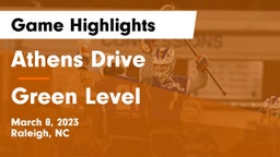 Athens Drive  vs Green Level  Game Highlights - March 8, 2023