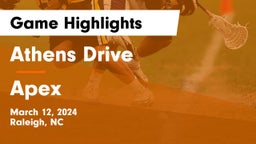 Athens Drive  vs Apex  Game Highlights - March 12, 2024