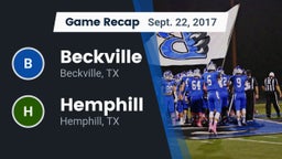 Recap: Beckville  vs. Hemphill  2017