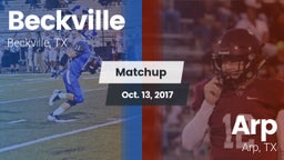 Matchup: Beckville High vs. Arp  2017