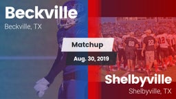 Matchup: Beckville High vs. Shelbyville  2019