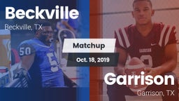 Matchup: Beckville High vs. Garrison  2019