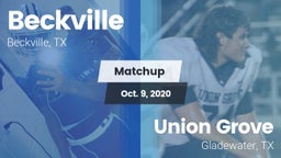 Matchup: Beckville High vs. Union Grove  2020