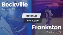 Matchup: Beckville High vs. Frankston  2020
