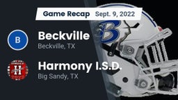 Recap: Beckville  vs. Harmony I.S.D. 2022