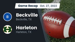 Recap: Beckville  vs. Harleton  2022