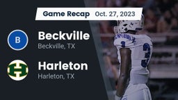 Recap: Beckville  vs. Harleton  2023