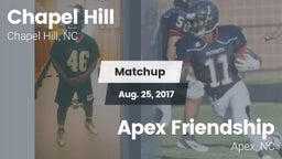 Matchup: Chapel Hill High vs. Apex Friendship  2017