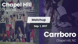 Matchup: Chapel Hill High vs. Carrboro  2017